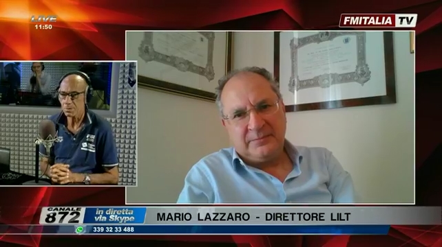 In collegamento con il presidente Lilt Siracusa, Mario LAZZARO-FMITALIA